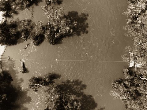 Drone frame of the West Normanby river