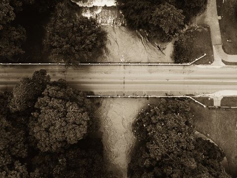 Drone frame of the Russell River